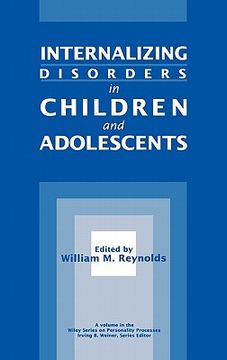 portada internalizing disorders in children and adolescents (en Inglés)
