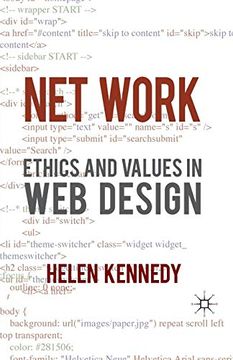 portada Net Work: Ethics and Values in web Design 
