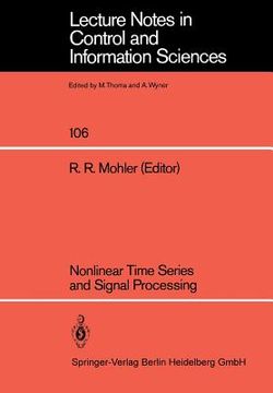 portada nonlinear time series and signal processing (en Inglés)