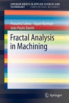 portada fractal analysis in machining