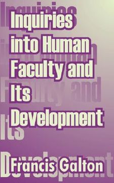 portada inquiries into human faculty and its development (in English)