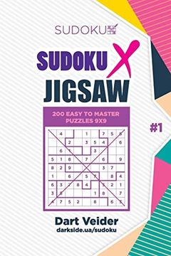 portada Sudoku x Jigsaw - 200 Easy to Master Puzzles 9x9 (Volume 1) (en Inglés)