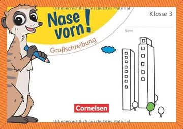 portada Nase Vorn! - Deutsch: 3. Schuljahr - Großschreibung: Übungsheft (en Alemán)