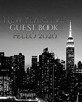 portada New Years eve nyc Themed Guest Blank Book Hello 2020 