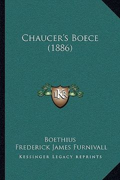 portada chaucer's boece (1886) (en Inglés)
