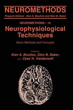 portada Neurophysiological Techniques: Basic Methods and Concepts (en Inglés)