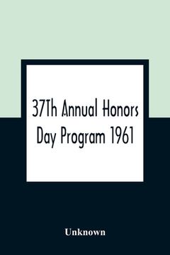 portada 37Th Annual Honors Day Program 1961 (in English)