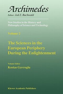 portada the sciences in the european periphery during the enlightenment (en Inglés)