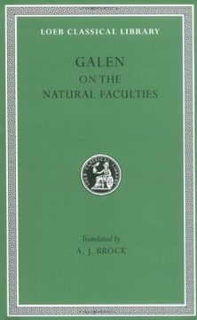 portada Galen: On the Natural Faculties (Loeb Classical Library) (en Inglés)