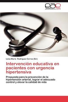 portada intervenci n educativa en pacientes con urgencia hipertensiva (en Inglés)