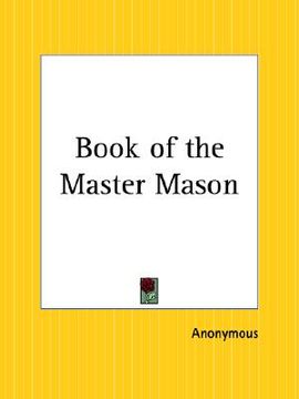 portada book of the master mason (en Inglés)