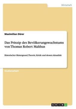 portada Das Prinzip des Bevölkerungswachstums von Thomas Robert Malthus (German Edition)