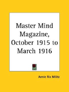 portada master mind magazine, october 1915 to march 1916 (en Inglés)