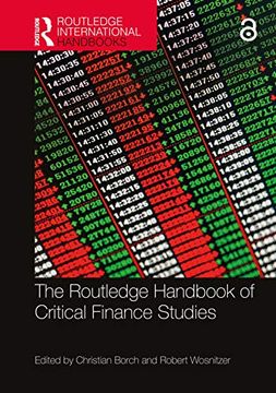 portada The Routledge Handbook of Critical Finance Studies (Routledge International Handbooks) (en Inglés)