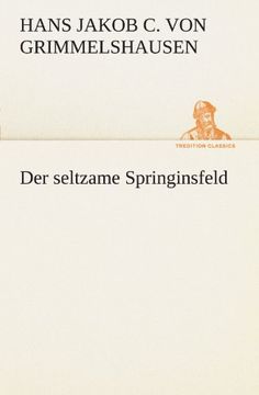 portada Der Seltzame Springinsfeld Tredition Classics (en Alemán)