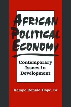 portada african political economy: contemporary issues in development (en Inglés)