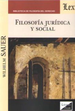 portada Filosofía jurídica y social