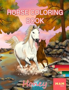 portada Horse Coloring Book: Anti-Stress Coloring Book (en Inglés)