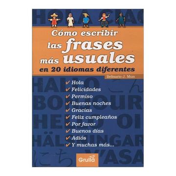 portada Como Escribir las Frases mas Usuales en 20 Idiomas Dife (in Spanish)