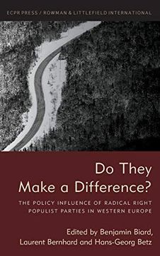 portada Do They Make a Difference? The Policy Influence of Radical Right Populist Parties in Western Europe (en Inglés)