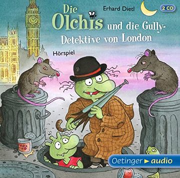 portada Die Olchis und die Gully-Detektive von London (2 Cd): Hörspiel (Audio cd) (en Alemán)