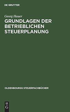 portada Grundlagen der Betrieblichen Steuerplanung (en Alemán)
