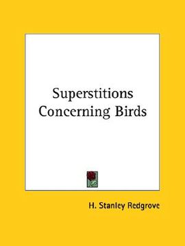 portada superstitions concerning birds (en Inglés)