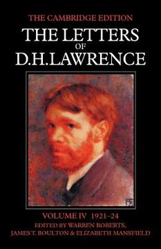 portada The Letters of d. H. Lawrence: Volume 4 (The Cambridge Edition of the Letters of d. H. Lawrence) (en Inglés)