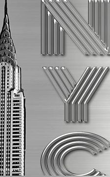 portada Iconic Chrysler Building new York City sir Michael Artist Drawing Writing Journal (en Inglés)