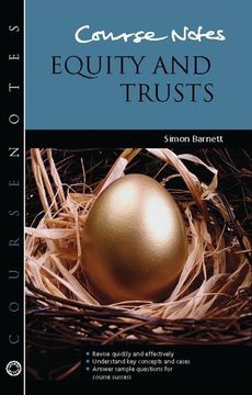 portada Course Notes: Equity and Trusts (en Inglés)