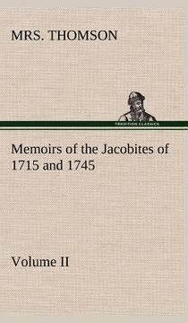 portada memoirs of the jacobites of 1715 and 1745 volume ii. (en Inglés)