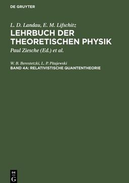 portada Relativistische Quantentheorie (in German)