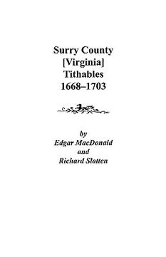 portada surry county [virginia] tithables, 1668-1703 (en Inglés)