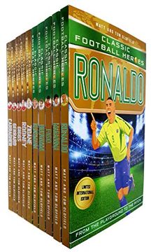portada Classic Football Heroes Legend Series Collection 10 Books set by Matt & tom Oldfield (Ronaldo, Maradona, Figo, Beckham, Klinsmann, Zidane, Rooney, Giggs, Gerrard, Carragher)