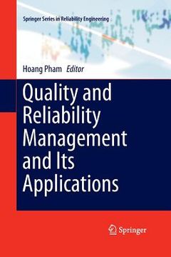 portada Quality and Reliability Management and Its Applications
