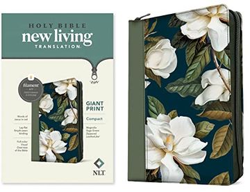 Nlt Compact Giant Print Zipper Bible, Filament-Enabled Edition (Leatherlike, Magnolia Sage Green, red Letter) [no Binding ] 