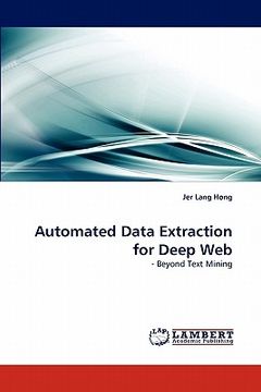 portada automated data extraction for deep web (en Inglés)