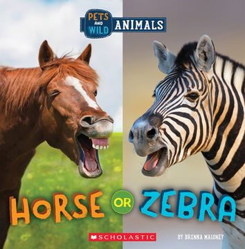 portada Horse or Zebra (Wild World: Pets and Wild Animals)