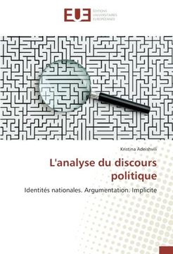 portada L'analyse du discours politique: Identités nationales. Argumentation. Implicite (French Edition)