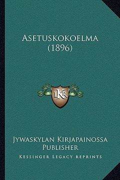 portada asetuskokoelma (1896) (en Inglés)