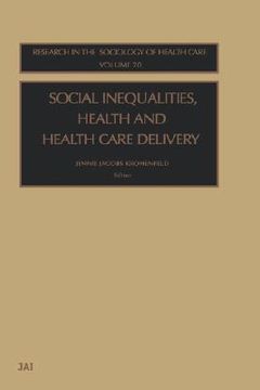 portada social inequalities, health and health care delivery (en Inglés)
