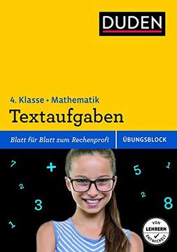 portada Übungsblock: Mathematik - Textaufgaben 4. Klasse (en Alemán)