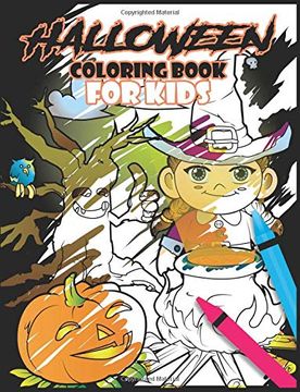 portada Halloween Coloring Book for Kids (in English)
