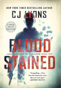 portada Blood Stained: Large Print Edition (2) (Lucy Guardino fbi Thrillers) (en Inglés)