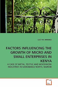 portada factors influencing the growth of micro and small enterprises in kenya (en Inglés)