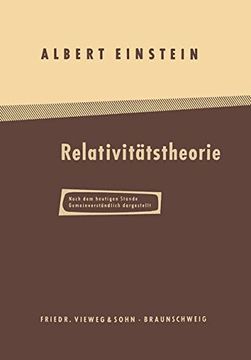 portada Uber Die Spezielle Und Allgemeine Relativitatstheorie: Gemeinverstandlich