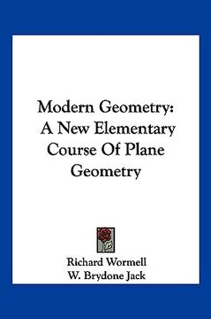 portada modern geometry: a new elementary course of plane geometry (in English)
