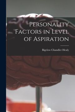 portada Personality Factors in Level of Aspiration (en Inglés)