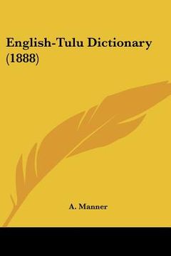 portada english-tulu dictionary (1888) (en Inglés)