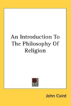 portada an introduction to the philosophy of religion (in English)
